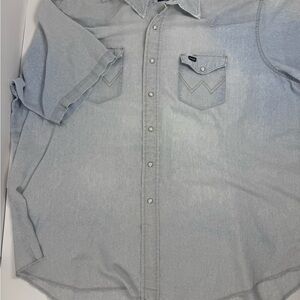 wrangler mens pearl snap shirt Xxl Wrangler‎ X-long Tail Western Cowboy Wear